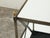 Italian Midcentury Patinated Metal Trolley with Mirrored Shelves and Casters For Sale - Image 9 of 10