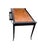 Late 20th Century Late 20th Century Faux Bamboo Leather Top Writing Desk For Sale - Image 5 of 18