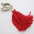 Vintage Italian Handmade Genuine Silver & Red Tassel Academic Hat Mortarboard Miniature Charm For Sale - Image 4 of 10