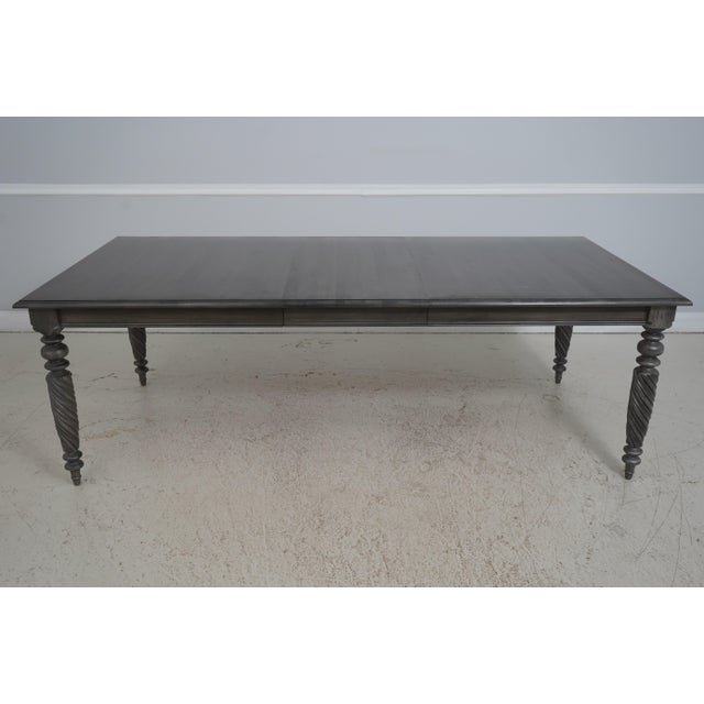 Ethan Allen British Classics Gray Finish Dining Table For Sale - Image 12 of 18