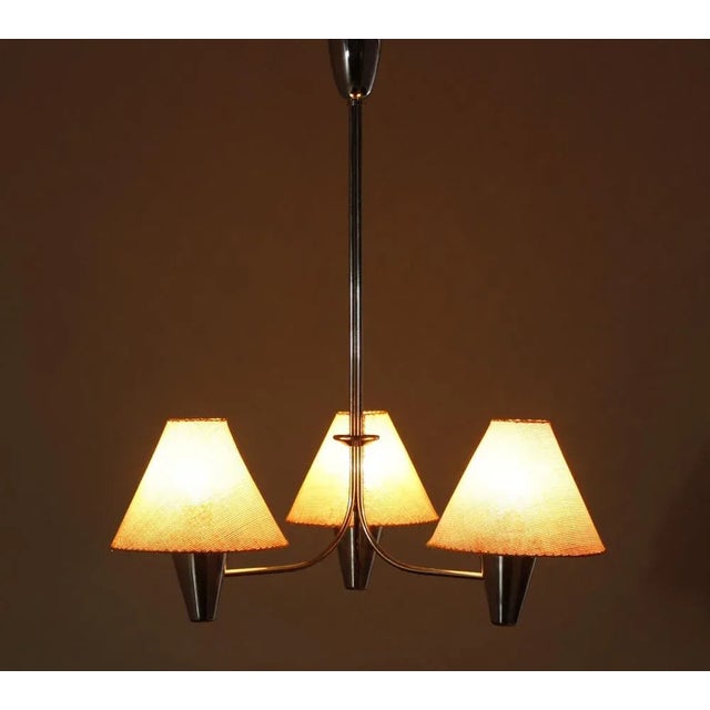 Metal Large Pendant Light from Napako, 1950s For Sale - Image 7 of 10