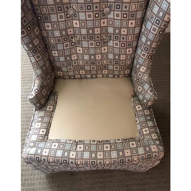 Traditional Wingback Chair - Petite For Sale - Image 3 of 9