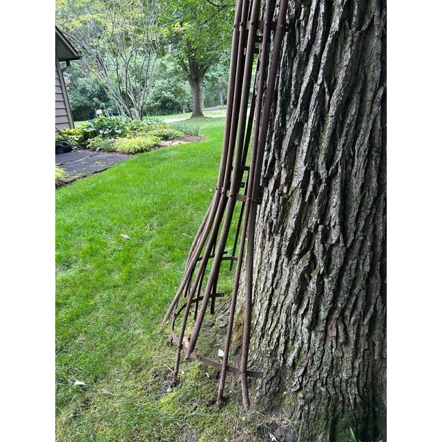 Pair of European Wrought Iron Estate Tree Guards, Early 20th Century For Sale - Image 4 of 6