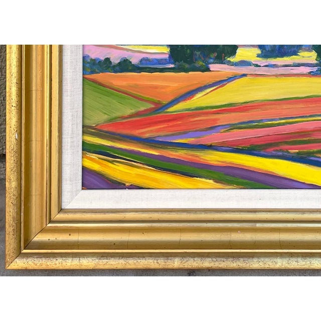 2010s “Farm Land” Oil Painting by Joao De Brito - For Sale - Image 5 of 7
