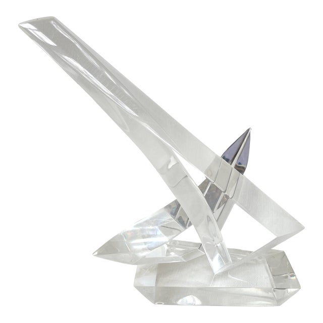 Vintage Van Teal Abstract Lucite Sculpture For Sale