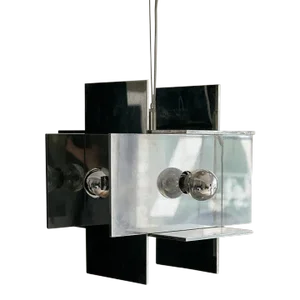 Vintage Polished Aluminum Pedant Ceiling Light