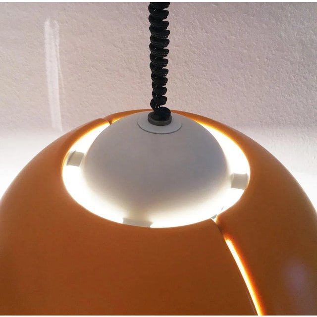 Vintage Swiss Space Age Pendant Lamp from Temde For Sale - Image 16 of 18