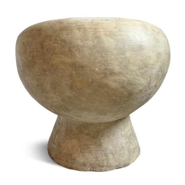 2020s Outdoor Cement Scoop Chair For Sale - Image 5 of 7