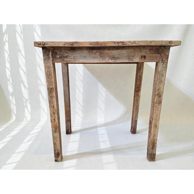 Small Patinated Console Table, 1940s For Sale - Image 6 of 9