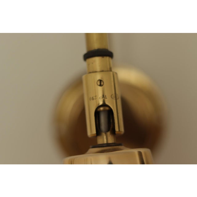 Vintage Trump Shape Lights in Brass by Börje Claes for Norlett Elit, 1960s, Set of 2 For Sale - Image 15 of 18