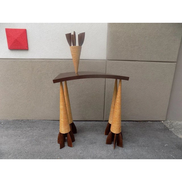 1986 Postmodern Wendell Castle Studio Console Table For Sale - Image 13 of 13