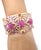 Bochic "Capri" Vintage Ruby, Topaz, Amethyst & Multi Gem Cuff Set 18K & Silver For Sale - Image 4 of 9