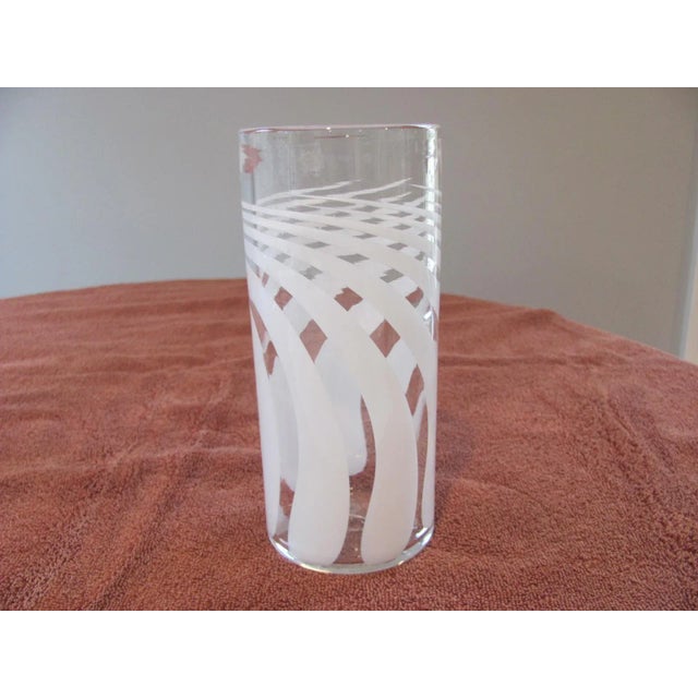 2000 - 2009 Anthony Stern 7.5" Tall Blown Glass Cylinder Vase For Sale - Image 5 of 13