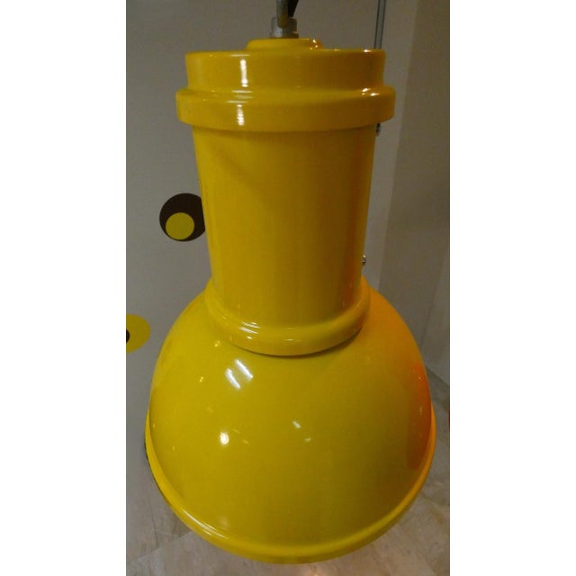 Vintage Painted Metal Pendant Lights from Fontana Arte, 1970s, Set of 3 For Sale - Image 9 of 18