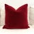 Custom made mohair pillow in Red. This genuine 100% mohair, is plush & comfy, a substantial weight, and wears like iron....