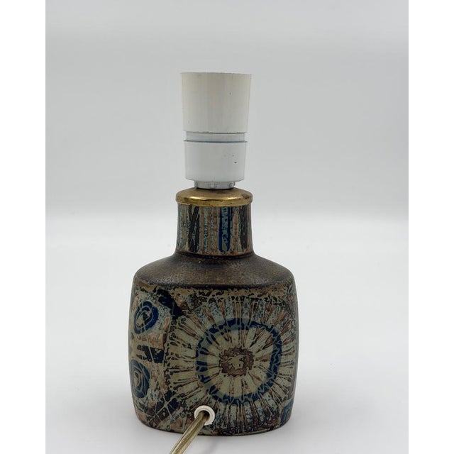 Mid-Century Modern Baca Ceramic Table Lamp by Nils Thorsson for Royal Copenhagen, 1970s For Sale - Image 3 of 5
