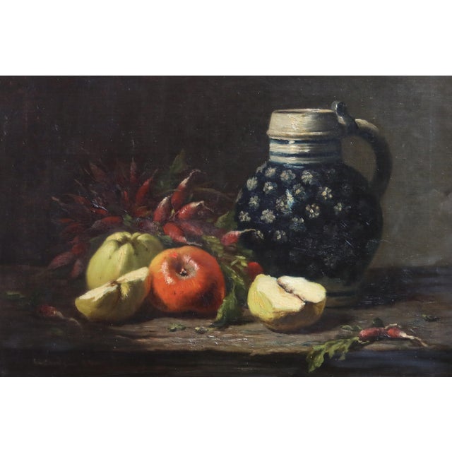 Eugène Claude, Still Life, 1800s, Oil on Canvas For Sale - Image 6 of 8