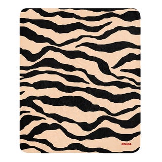Boreal Blanket in Zebra Pattern by Moanne For Sale