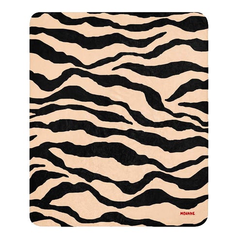 Boreal Blanket in Zebra Pattern by Moanne For Sale