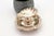 Shell-Shaped Ring on Ball and Embossed Base For Sale - Image 3 of 7