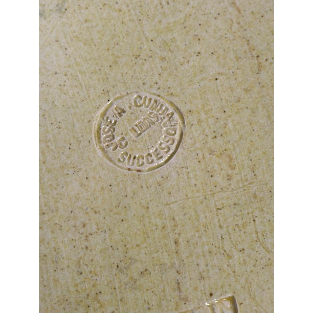 Mid-Century Modern Portuguese Majolica Corn Motif Tureen & Platter, by José A. Cunha For Sale - Image 3 of 18