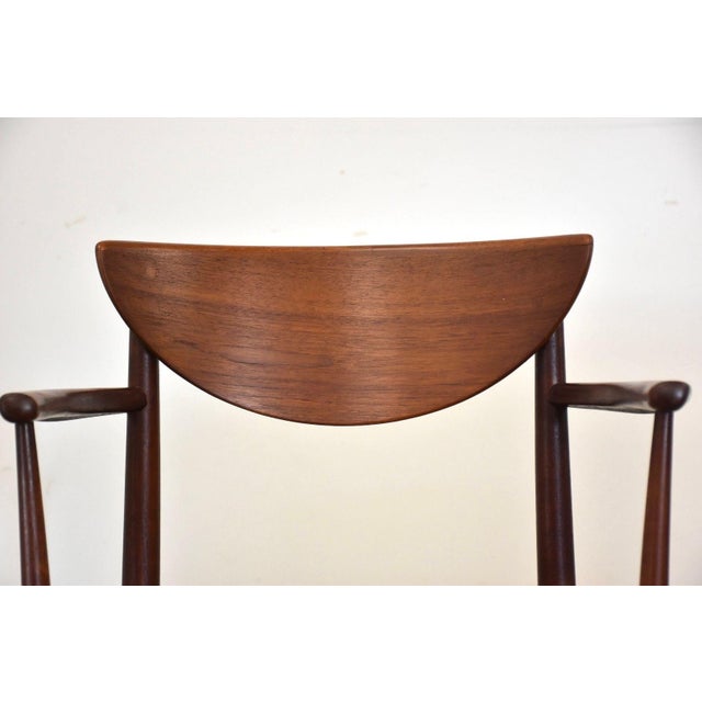 1960s 1960s Danish Modern 317 Carver Arm Chair by Peter Hvidt and Orla Molgaard For Sale - Image 5 of 9