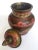 Various Artists Vintage Mid Century India Brass Incised Multicolor Enamel Incense Urn Lidded Jar For Sale - Image 4 of 13