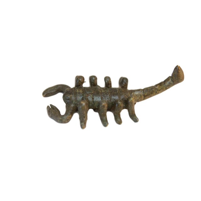 Vintage African Dark Bronze Scorpion For Sale - Image 4 of 4