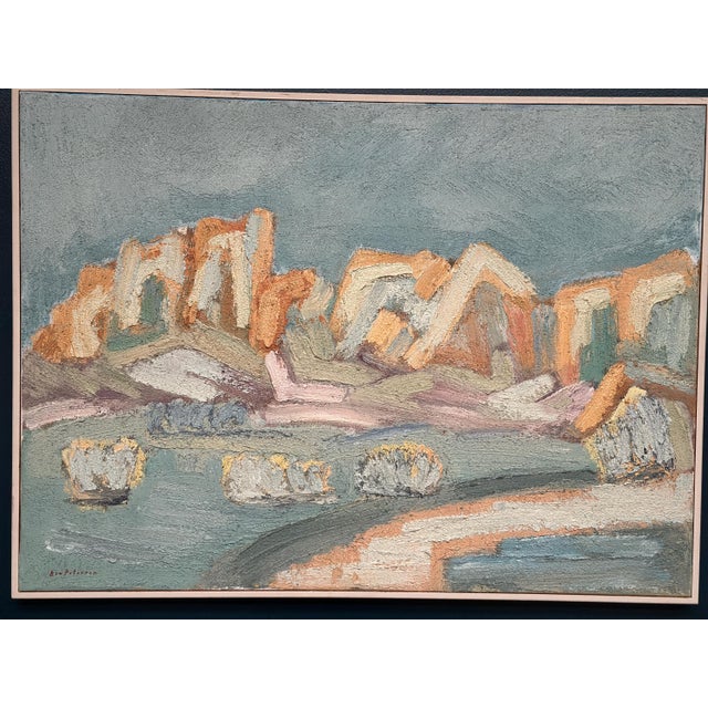 Bia Peterson, Landscape, Arizona USA, 1950s, Oil on Canvas, Framed For Sale - Image 15 of 18