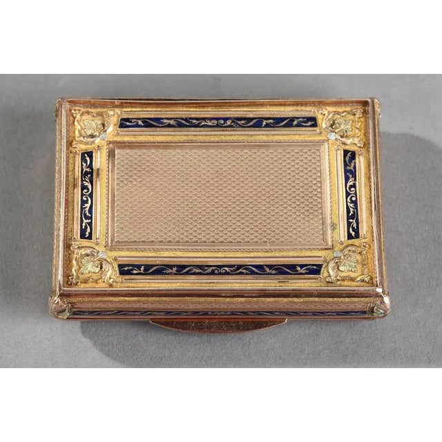 Early 19th Century Gold and Enamel Box, Switzerland For Sale - Image 6 of 12