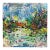 Abstract Oil Painting by Helen Zarin Titled "My Lovely Pond" For Sale