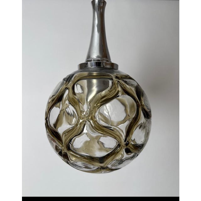 Murano Glass Pendant Lamp from Doria Leuchten, Germany, 1960s For Sale - Image 4 of 14