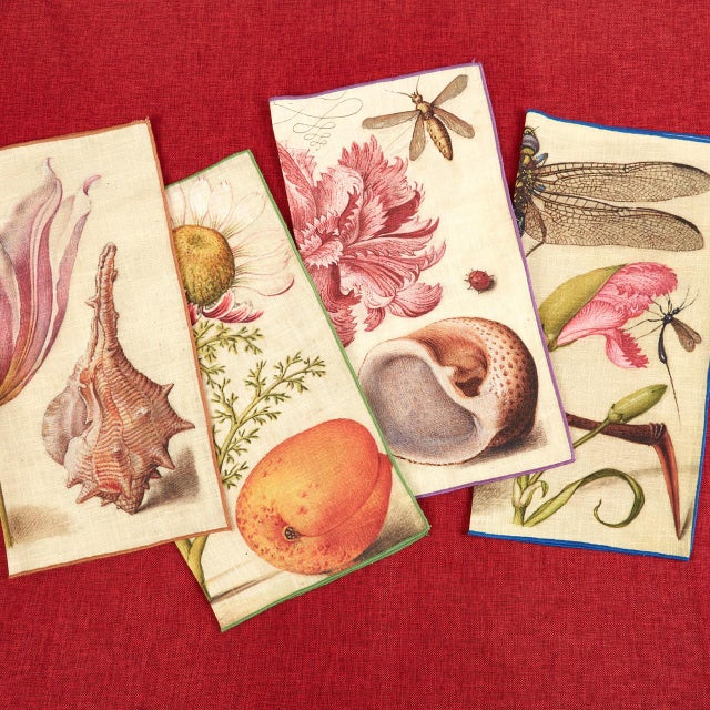 Botanical Dinner Napkins, Set of 4 For Sale - Image 4 of 11