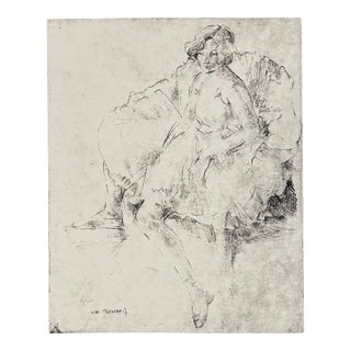 1920s William Meyerowitz Ballerina Etching For Sale