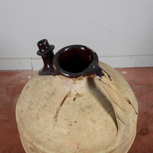 Ceramic Wine or Oil Amphora Jar For Sale - Image 7 of 9