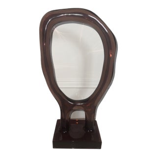 Made Goods Kolby Sculpture Portrait Cocoa Resin Lucite For Sale
