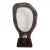 Made Goods Kolby Sculpture Portrait Cocoa Resin Lucite For Sale