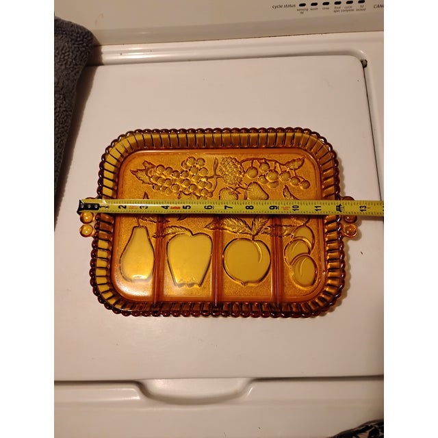 beautiful Indiana glass 5 compartment serving tray no chips or cracks