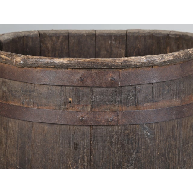 Burgundy Antique French Grape Harvest Hod From the Burgundy Region of France C1880's For Sale - Image 8 of 12
