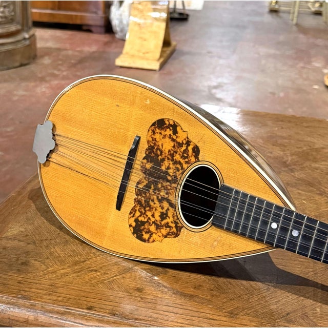 Early 20th Century French Spruce and Rosewood Eight-String Bowl-Back ...