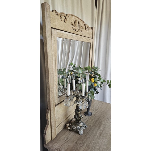 Brass Antique Eastlake-Style Chest of Drawers, Oak, Circa 1930's For Sale - Image 8 of 17