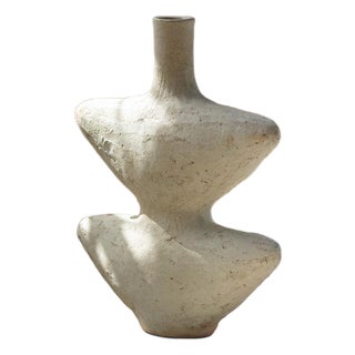 Unglazed Terracotta Sculptural Vase | One of a Kind For Sale