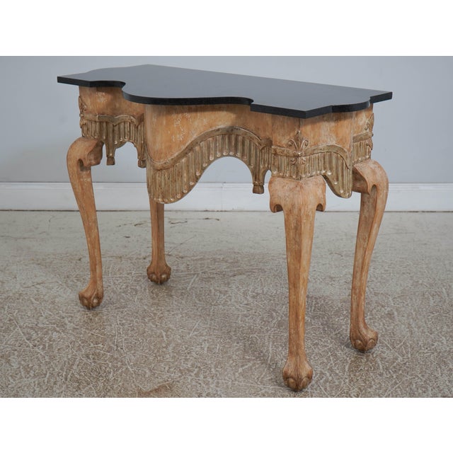 Age: Approx: 40 Years Old Details: Ball & Claw Feet Marble Or Granite Top Fine Carved Details High Quality Construction...