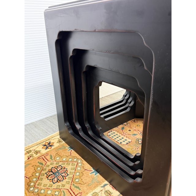 Modular Padoga Stacking Box Shelves, Set of Five For Sale - Image 9 of 12