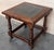 Wood Pair of Spanish Walnut Side or Coffee Tables With Leather Top For Sale - Image 7 of 10