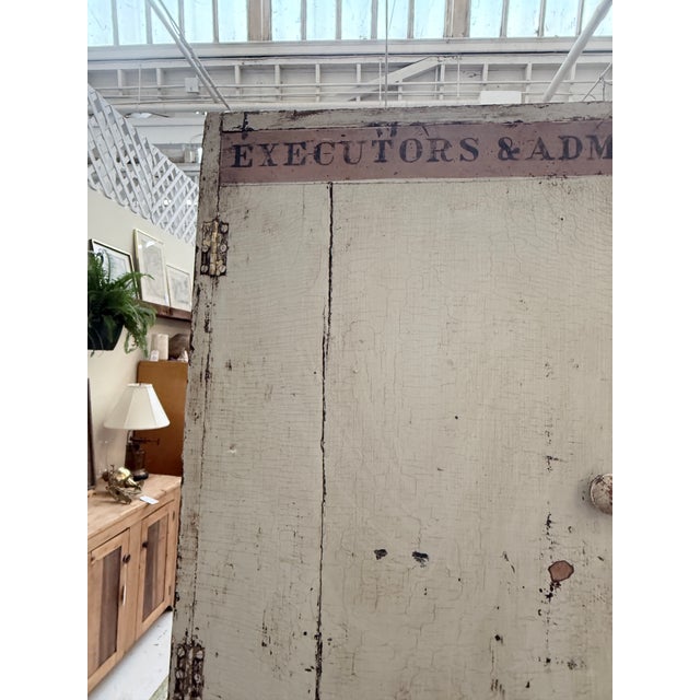 Farmhouse Antique Industrial Cubby Wall Cabinet For Sale - Image 3 of 12