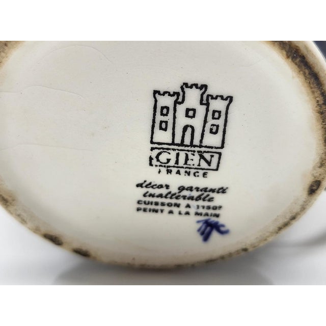 Lamp with Blue Italian Renaissance Decor from Gien For Sale - Image 12 of 13