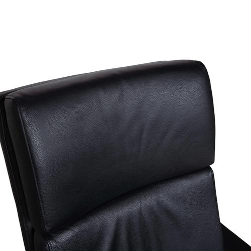 Black Leather Ego Armchair with Manual Function from Rolf Benz For Sale - Image 5 of 15