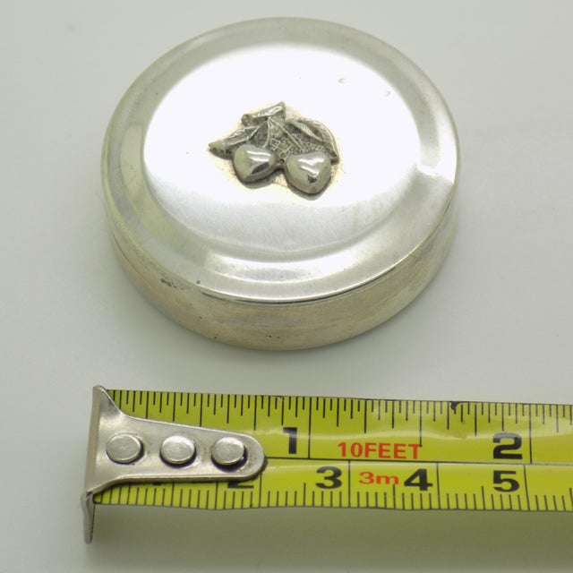 Vintage Italian Handmade 925 Sterling Silver Pill Snuff Trinket Box, Alessandria, 1970s For Sale - Image 14 of 17