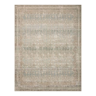 Angela Rose x Loloi Aubrey Rug Jade / Natural 10'-0" x 14'-0" Area Rug For Sale